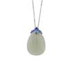 Colgante Yilu plata S925 plata esterlina jade Hetian zachilam colgante de jade para hombres y mujeres colgante personalizado de nicho estilo étnico