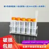 Herramientas para experimentos científicos para niños de primaria y jardín de infantes: Tubos de ensayo de plástico de 5 ml y 10 ml, gradilla para tubos de ensayo de 6 piezas