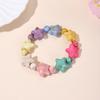 Pulsera Acrílica Imitación Turquesa Estrella de Mar Multicolor con Cuentas Mezcla y Combina Joyería Diseño Personalizado Moda