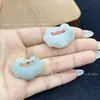 Colgante de Cerradura de Lujo con Jade de Tianshan, Adorno de Tianshan, Colgante de Cerradura de Paz, Diseño Floral, Colgante de Cerradura Ruyi, Venta Directa del Fabricante