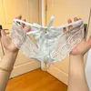 Calientes y Picantes~ Nuevo Estilo de Encaje Sexy con Forma de Campana, Calzones Transparentes con Abertura en la Entrepierna, Bajos con Diseño Hueco Tentador para Mujer