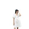Vestido Mãe e Filha Vestido Pai e Filho Vestido de Menina Flor Escura Gola U Vestido Floral Vestido de Princesa Verão Novo Comércio Exterior Vestuário Infantil