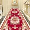 Alfombra de pasillo clásica china Hotel Hotel pasillo manta insonorizada hogar Villa lavable a máquina alfombra de terciopelo cristal