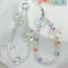Cuentas cuadradas pequeñas galvanizadas de color UV, 8 colores sólidos transparentes, para pulseras, collares y pendientes de cuentas de verano, accesorios de joyería.