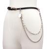 Joyería transfronteriza europea y americana personalizada Cadena gruesa en forma de U Cadena de cintura versátil Simple Hip Hop Marca cuadrada pequeña Moda Retro Cadena de cintura