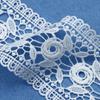 Fábrica 6,6 cm Bilateral Oco Flor Bordado Leite Seda Solúvel em Água Bordado Lace Decoração de Janela Acessórios de Vestuário