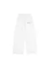 Pantalones casuales de pierna ancha estilo retro americano con estampado floral para mujer, pantalones largos rectos casuales versátiles de cintura alta holgada para otoño