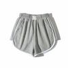 Calça Esportiva Casual de Cintura Alta Feminina 2021 Nova Etiqueta de Coração Lateral Elástica Fenda na Perna Longa Casual Roupa Externa Hot Pants