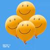 Arreglo de decoración con globos sonrientes de girasoles para la temporada de graduación, pequeñas flores de margarita, palo de mano para niños, accesorios de fotografía para puesto