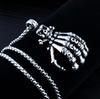Collar de acero inoxidable estilo hip hop para hombre, cadena larga para suéter, accesorios de moda para todo tipo de prendas.