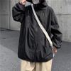 Jaqueta com Capuz Tendência Estilo Americano Jaqueta Masculina Outono e Inverno Solta Funcional Roupa de Trabalho Jaqueta Acolchoada de Algodão