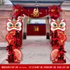 Pacote de Decoração de Casamento Estilo Chinês, Adereços de Casamento Dança do Leão, Placa de Boas-Vindas em KT, Decoração de Entrada, Decoração de Cabeça de Leão