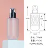 Xumin Spot Botella Spray Blanca Hombro Plano Fondo Redondo 200ml Botella Spray para Loción Mate Empaque Transparente para Productos de Cuidado de la Piel