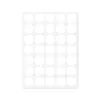 Adesivos de bolinhas coloridos A5, etiquetas de classificação autoadesivas, etiquetas redondas em branco, adesivos de etiquetas de bolinhas escrevíveis