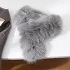 Bufanda de Felpa Clip-On Nueva Invierno 2025 para Mujer, Piel Sintética Engrosada, Piel de Conejo Calentador de Cuello Versátil