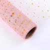 Malla para Empaque de Flores Dorado Lentejuela Estrella y Luna Gasa Forro de Ramo Gasa Florería DIY Materiales para Empaque de Flores