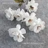 Atacado do Fabricante 6 Cabeças Gardênia e Anêmona Materiais Florais para Casamento, Flores Artificiais para Salão de Casamento, Flores Artificiais de Gardênia 6 Cabeças