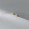 Nalan Plata s925 Verano Estilo Coreano Aretes Estrella de Cuatro Puntas con Diamantes Aretes Geométricos Simples y Distintivos para Mujer M02623