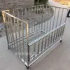 Estante de Armazenamento de Basquete Multiuso de Aço Inoxidável para Jardim de Infância Carrinho de Bola Carrinho de Bola Cesta de Armazenamento de Voleibol Suporte de Bola Aro de Bola Móvel