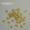 Rivet de laço de metal oco para nail art japonesa e coreana, patch geométrico, liga de raio, bugigangas para unhas DIY, atacado