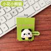 Pinza de Pato Bicolor 3D Suave y Linda con Adorables Flores Pequeñas, Pinza Lateral para Flequillo de Panda con Forma de Manzana, Fresca y Versátil para Niñas