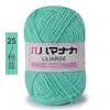 Atacado 25g Bebê 4 Fios Algodão Leite Lã de Espessura Média Bola de Lã Artesanal diy Tricô Crochê Fazendo Boneca Buquê