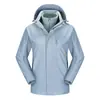 Chaqueta tres en uno para otoño e invierno con forro de plumón de pato desmontable, chaqueta de montaña para exteriores, conjunto de dos piezas para pareja