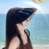 Sombrero de Sol con Concha Upf50+ para Mujer Verano Diadema Doble Propósito Anti-Uv Sombrero de Sol Sombrero Estilo Jiaoxia al por Mayor