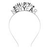 Nueva Diadema de Moda con Letras Feliz Año Nuevo Diadema Feliz Año Nuevo Diadema Metálica Ecológica Accesorios para el Cabello