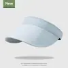 Sombrero de Sol de Ala Ancha para Mujer, Verano, Color Sólido, Exterior, Secado Rápido, Impermeable, Protección Solar, Protector Facial, Deportes, Correr, Sombrero de Sol