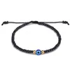 Pulsera Nueva de Cristal para Arroz Tejida a Mano Ojo del Diablo con Cuentas de Ojo Esmaltado para Mujeres