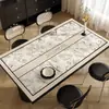 Mantel individual de mesa de comedor retro americano, sensación de lujo ligero y alta gama, mantel para mesa de centro, lavable, impermeable, a prueba de aceite, resistente al calor, protector de mesa