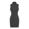 Vestido sin mangas de cintura alta para mujer, cintura elástica ceñida, elegante vestido ajustado al cuerpo, nuevo estilo Primavera Temprana 2026, vestido base moderno