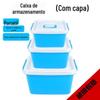Caixa de Armazenamento de Plástico Caixa de Armazenamento de Laboratório Maleta Caixa de Armazenamento de Instrumentos Cesta de Armazenamento Didático