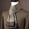 Lenço de Seda de Amora de Alta Qualidade para Homem Lenço de Seda Primavera Outono e Inverno Estilo Chinês Listra Longa Presente de Negócios para Namorado