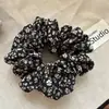 Novedoso scrunchie floral estilo coreano vintage, goma para el pelo versátil y elegante, scrunchie pequeño para peinados de moño