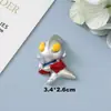 Acessórios de resina de desenho animado do Ultraman para DIY com cola creme, capa de celular, estojo de papelaria, pingente, grampo de cabelo, brinquedos infantis