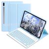 Funda protectora con teclado para tableta Samsung A8 s6lite10.4, ranura para lápiz de silicona, funda anticaídas para S7/S8 A7 con todo incluido