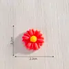 Accesorios de Flor Margarita de Dibujos Animados de Resina DIY Pegamento de Crema Funda para Teléfono Móvil Imán para Refrigerador Agujero Hebilla de Zapato Accesorios para el Cabello Accesorios