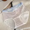 Ropa Interior Estilo Chica Cereza Dulce para Mujer, Algodón Puro, Antibacteriana Grado 10, Bragas con Refuerzo 100% Algodón, Nuevos Shorts con Ribete de Encaje