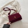 Otoño e Invierno Nuevo Bolso Cruzado de Mensajero Casual de Gamuza Bolso de Hombro Bolso Cuadrado Pequeño Mate Retro para Viajes