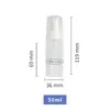 Frasco de Mousse de Limpeza Fashionável Tipo Pump, Frasco de Plástico PET com Boca de 30mm, Frasco de Mousse Espumante para Limpeza Facial de 100ml, Personalizável