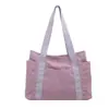 Bolsa de mano transfronteriza para mujer, color liso estilo japonés, gran capacidad, diseño casual y simple, adecuada para mamás, bolso de mano de lona