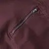 Chaqueta de Mezclilla con Cuello Alto Decorado con Cremallera para Hombre, Estilo Otoño e Invierno, Chaqueta de Piloto Vintage Lavada de Color Sólido Estilo Americano