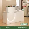 Mostrador de bar, mostrador de caja, mostrador pequeño y simple para tienda, supermercado, tienda de ropa, sensación de lujo ligero de alta gama, salón de belleza, mostrador de recepción de restaurante