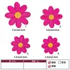 Patches de bordado de margarida autoadesivos e sem costura para reparar furos em roupas, acessórios de bordado decorativos para roupas, bolsas, sapatos e chapéus