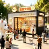 Customização Criativa de Casa Contêiner Xinghua Pequim, Loja Móvel Famosa na Internet, Casa Móvel Produto Acabado Diretamente do Fabricante