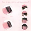 Postizo de Clip para Oreja de un Solo Color para Mujer, Extensión de Cabello Larga Recta de una Pieza, Fibra de Alta Temperatura, Postizo Invisible Colorido