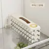 Caja de Almacenamiento para Empanadas para Refrigerador, Caja de Conservación para Empanadas de Huevo de Grado Alimenticio con Tapa para Congelación y Almacenamiento en Refrigerador