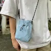 Bolso Cruzado Artístico Transfronterizo Bolsa Pequeña con Cordón Bolsa Pequeña Pequeña Zhong Rui Ying Moda Verano Ligero Bolso para Teléfono Móvil Bolsa Pequeña de Tela Japonesa y Coreana